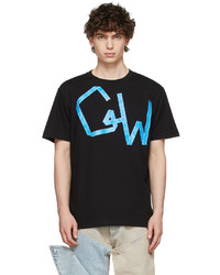 Georges Wendell Black Logo Appliqu T Shirt