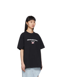 Alexander Wang Black Logo Flag T Shirt