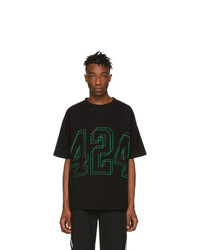 424 Black Logo T Shirt