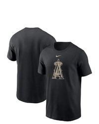 Nike Black Los Angeles Angels Team Camo Logo T Shirt