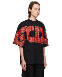 Gcds Black Macro Bandana Logo T Shirt