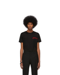 Alexander McQueen Black Mercerized Logo T Shirt