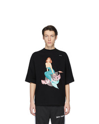 Palm Angels Black Mermaid T Shirt