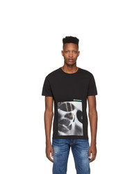 DSQUARED2 Black Mert And Marcus Edition Female Face T Shirt