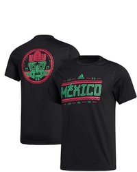 adidas Black Mexico National Team Azteca Figure Creator T Shirt
