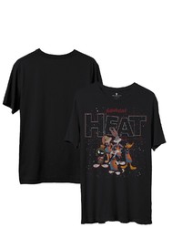 Junk Food Black Miami Heat Space Jam 2 Home Squad Advantage T Shirt