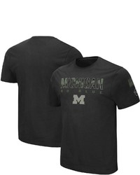 Colosseum Black Michigan Wolverines Big Tall Oht Military Appreciation Informer T Shirt At Nordstrom