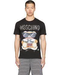 Moschino Black Mixed Teddy Bear T Shirt