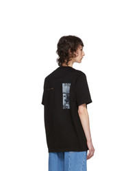 Juun.J Black Module Collection Logo T Shirt