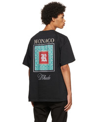 Rhude Black Monaco T Shirt