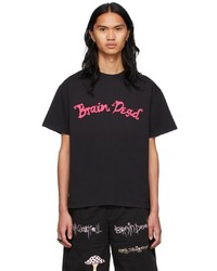 Brain Dead Black Monty Logo T Shirt