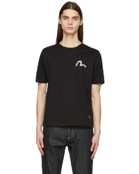 Evisu Black Mt Fuji Dragon Daicock T Shirt