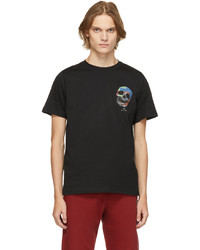 Ps By Paul Smith Black Multicolor Skull T Shirt