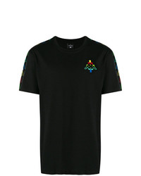 Marcelo Burlon County of Milan Black Multicolour Logo T Shirt