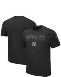 Colosseum Black Nebraska Huskers Big Tall Oht Military Appreciation Informer T Shirt At Nordstrom