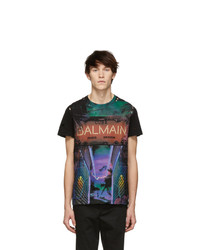 Balmain Black Neon Cuba T Shirt