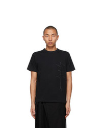 Yohji Yamamoto Black New Era Edition Signature Print T Shirt