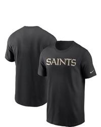 Nike Black New Orleans Saints Team Wordmark T Shirt At Nordstrom