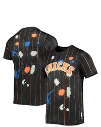 FISLL Black New York Knicks Striped Splatter T Shirt At Nordstrom