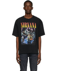 R13 Black Nirvana Concert T Shirt