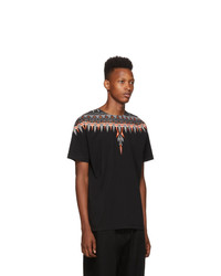 Marcelo Burlon County of Milan Black Norwegian Wings T Shirt