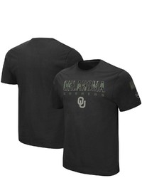 Colosseum Black Oklahoma Sooners Big Tall Oht Military Appreciation Informer T Shirt