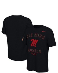 Nike Black Ole Miss Rebels Veterans Day T Shirt