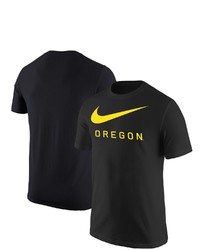 Nike Black Oregon Ducks Big Swoosh T Shirt