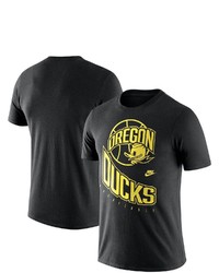 Nike Black Oregon Ducks Retro Basketball T Shirt