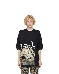 Palm Angels Black Oversized Desert Skull T Shirt