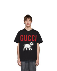 Gucci Black Oversized Lamb T Shirt