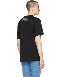 Burberry Black Oversized Shark Graphic T Shirt