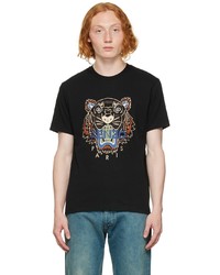 Kenzo Black Paris Tiger T Shirt