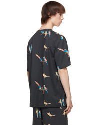 Loewe Black Paulas Ibiza Parrot T Shirt