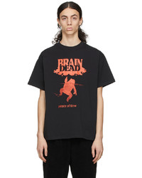 Brain Dead Black Peace Of Time T Shirt