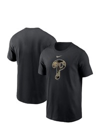 Nike Black Philadelphia Phillies Team Camo Logo T Shirt At Nordstrom