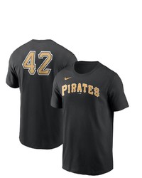 Nike Black Pittsburgh Pirates Jackie Robinson Day Team 42 T Shirt