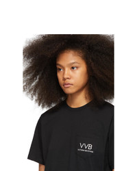 Victoria Victoria Beckham Black Pocket Logo T Shirt