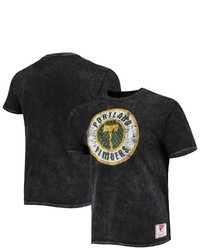 Mitchell & Ness Black Portland Timbers Since 96 Mineral Wash T Shirt At Nordstrom