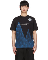 And Wander Black Postwook Edition Mountain T Shirt