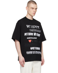 We11done Black Printed T Shirt