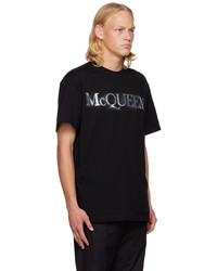 Alexander McQueen Black Printed T Shirt
