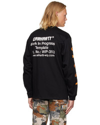 CARHARTT WORK IN PROGRESS Black Printed T Shirt