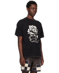 DEVÁ STATES Black Printed T Shirt