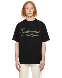 Jean Paul Gaultier Black Printed T Shirt