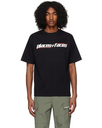 PLACES+FACES Black Printed T Shirt