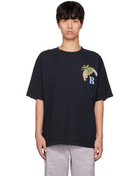 Rhude Black Printed T Shirt