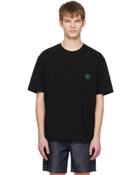 Solid Homme Black Printed T Shirt