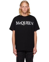 Alexander McQueen Black Printed T Shirt