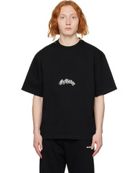 We11done Black Printed T Shirt